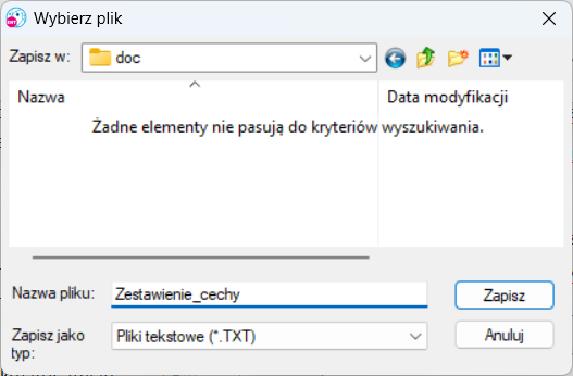 Eksport danych