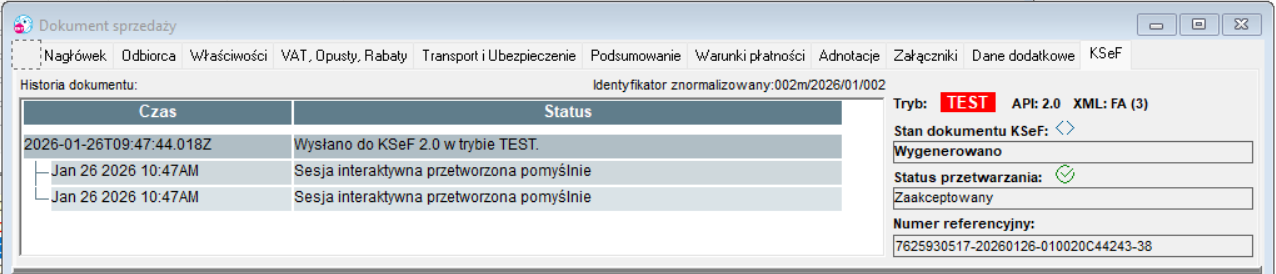 Zakładka KSeF Zakładka KSeF