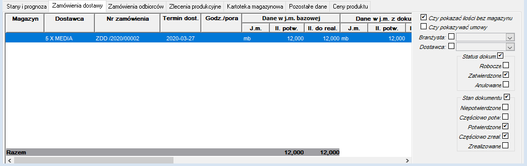 Zamówienia dostawy Zamówienia dostawy