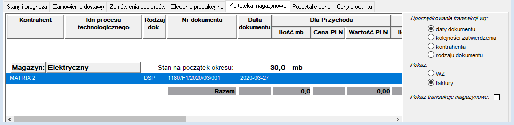 Kartoteka magazynowa Kartoteka magazynowa