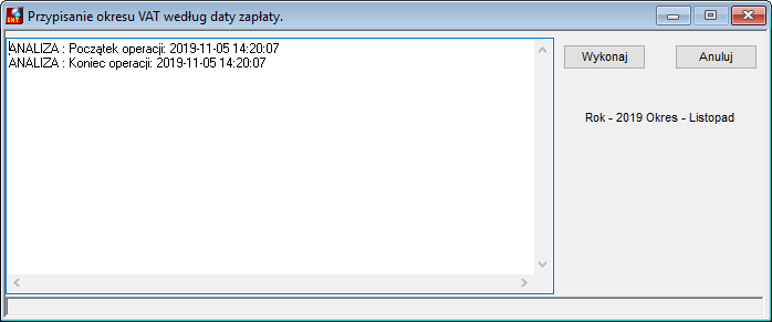 Przypisanie okresu VAT wg daty zapłaty Przypisanie okresu VAT wg daty zapłaty