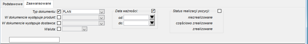 Zakładka Zaawansowane Zakładka Zaawansowane