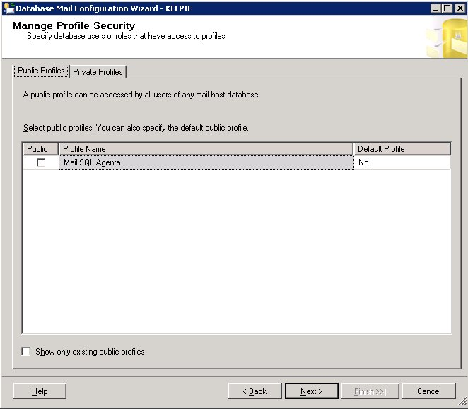 Konfigurowanie Database Mail – krok 5