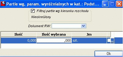 Podpowiedź partii dla zwrotu Podpowiedź partii dla zwrotu