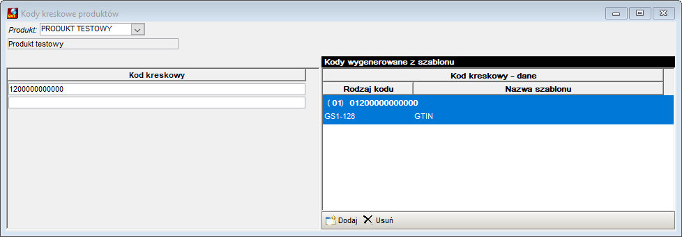Kody kreskowe produktu