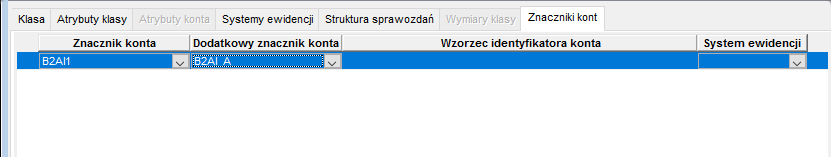Znaczniki kont Znaczniki kont