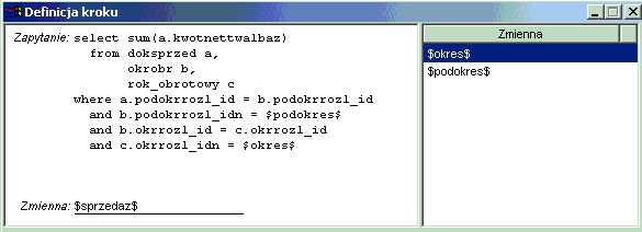 Komponent – Selekcja – SQL – kwota Komponent – Selekcja – SQL – kwota