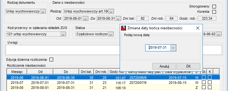Skracanie okresu nieobecności niepłatnej