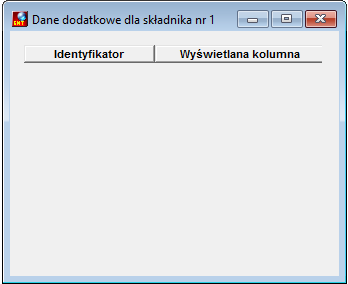 Okno podglądu informacji o danych dodatkowych na liście płac Okno podglądu informacji o danych dodatkowych na liście płac