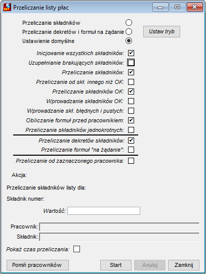 Przeliczanie listy płac