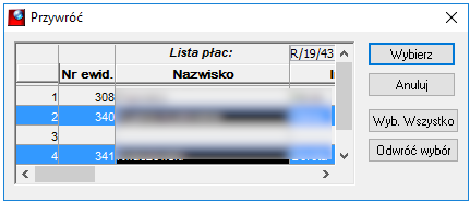 Przywracanie usuniętych składników analitycznych Przywracanie usuniętych składników analitycznych