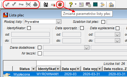 Lista wypłacona Lista wypłacona