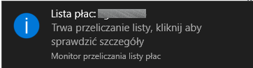 Informacja o przeliczaniu listy płac