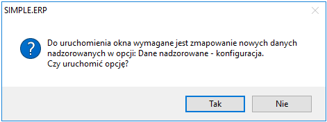 Komunikat o nowych danych do mapowania Komunikat o nowych danych do mapowania