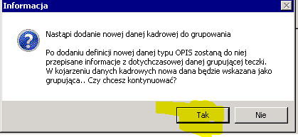 Informacja z opisem sposobu naprawienia błędu