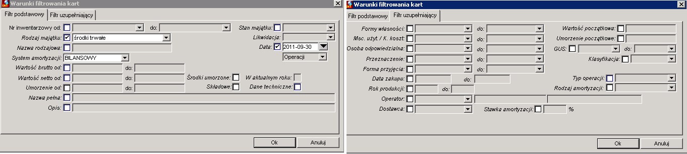 Wydruki z okna Ewidencji Wydruki z okna Ewidencji