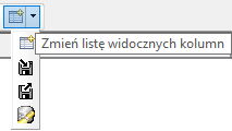 Wywołanie funkcji zmiany listy widocznych kolumn w oknie Wywołanie funkcji zmiany listy widocznych kolumn w oknie