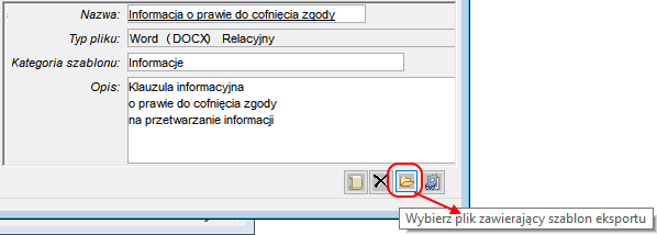 Definiowanie szablonu raportu - import nowego szablonu Definiowanie szablonu raportu - import nowego szablonu